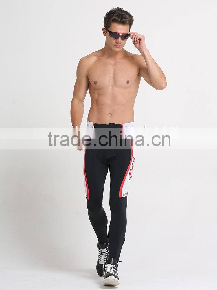 Wholesale hot 2xu compression tights men black silicone Gel Padded China manufacturer