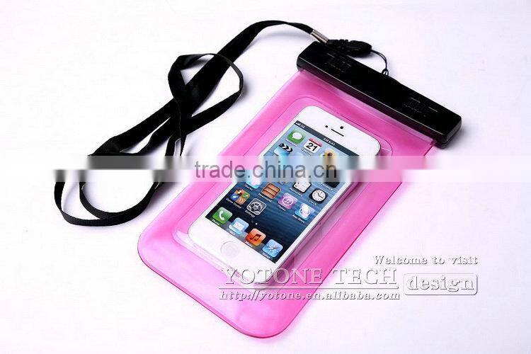 Customized Mobile Waterproof Phone Bag Case / PVC bag waterproof case for Samsung galaxy grand duos