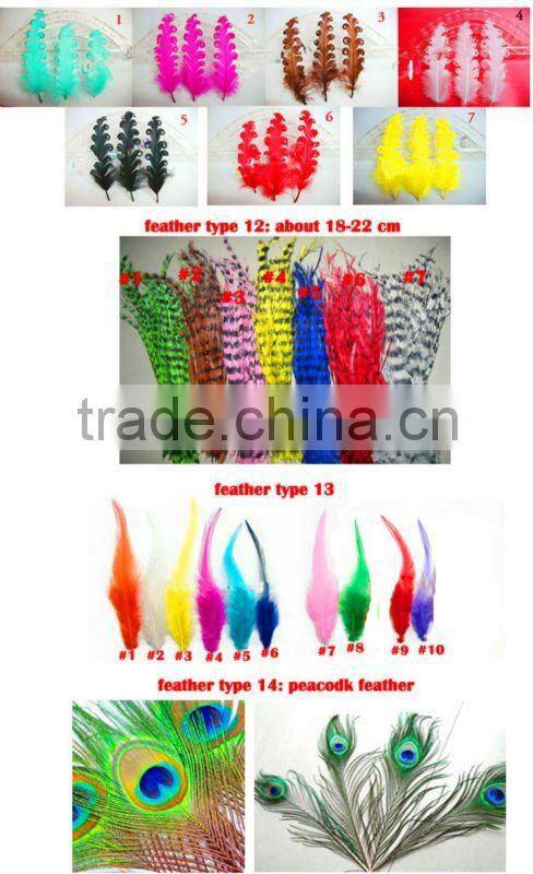 Striped Synthetic Feather Hair Extension