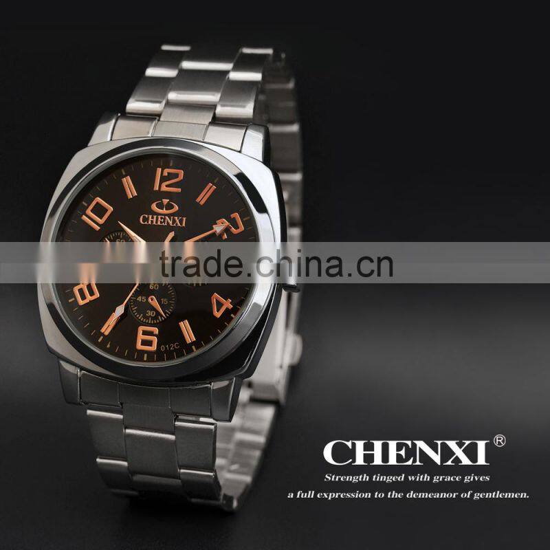 2015 Classic Design Trendy Noble Stainless Steel With 3ATM Waterproof Quartz Watches Men 012CMR