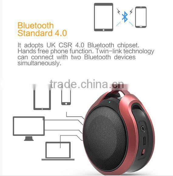 High-end bluetooth speaker speaker, mini speaker bluetooth with CSR chipset