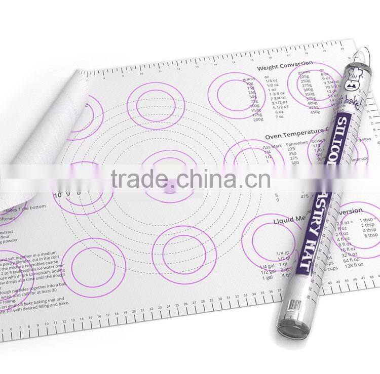 Silicone Pastry ,table, dinner Mat, Non-Slip Sheet Sticks To Countertop for Rolling Dough