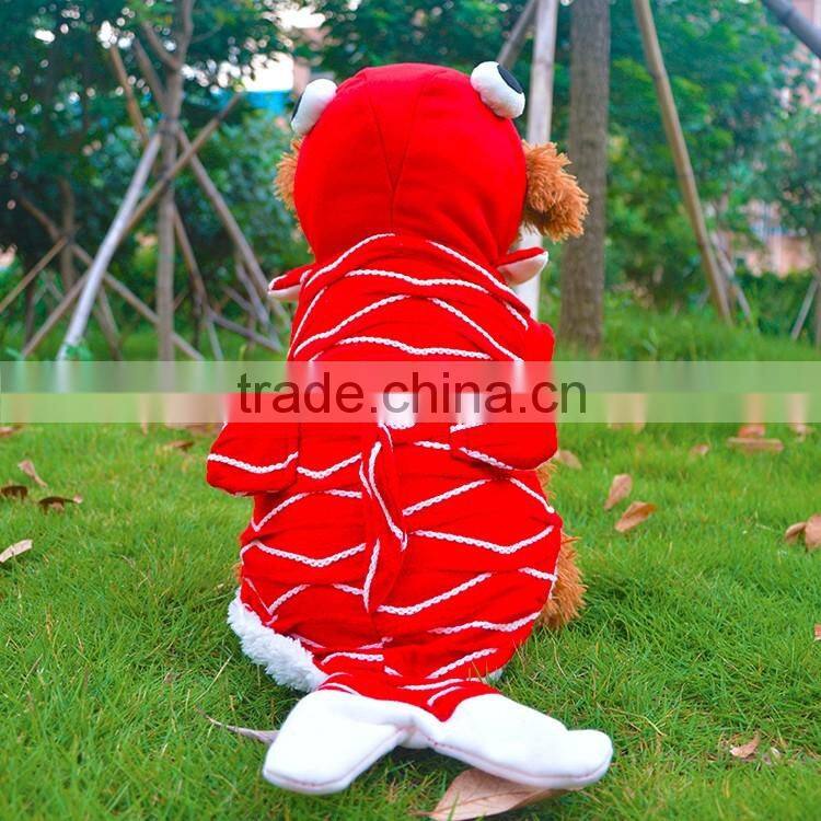 3D Pet Cosplay Carp Jumpsuit Winter Dog Coats Jackets for Small Dogs