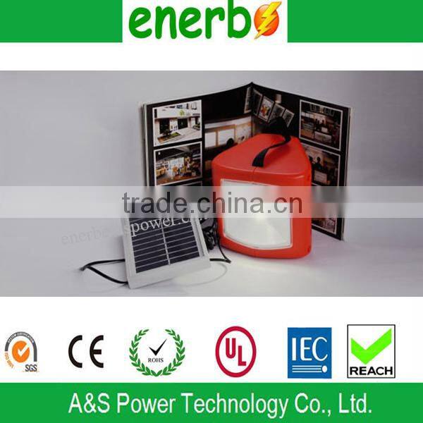 Solar Lantern with hand crank with solar panel