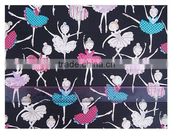 The new dance girl printed canvas bags shoes fabric hat material