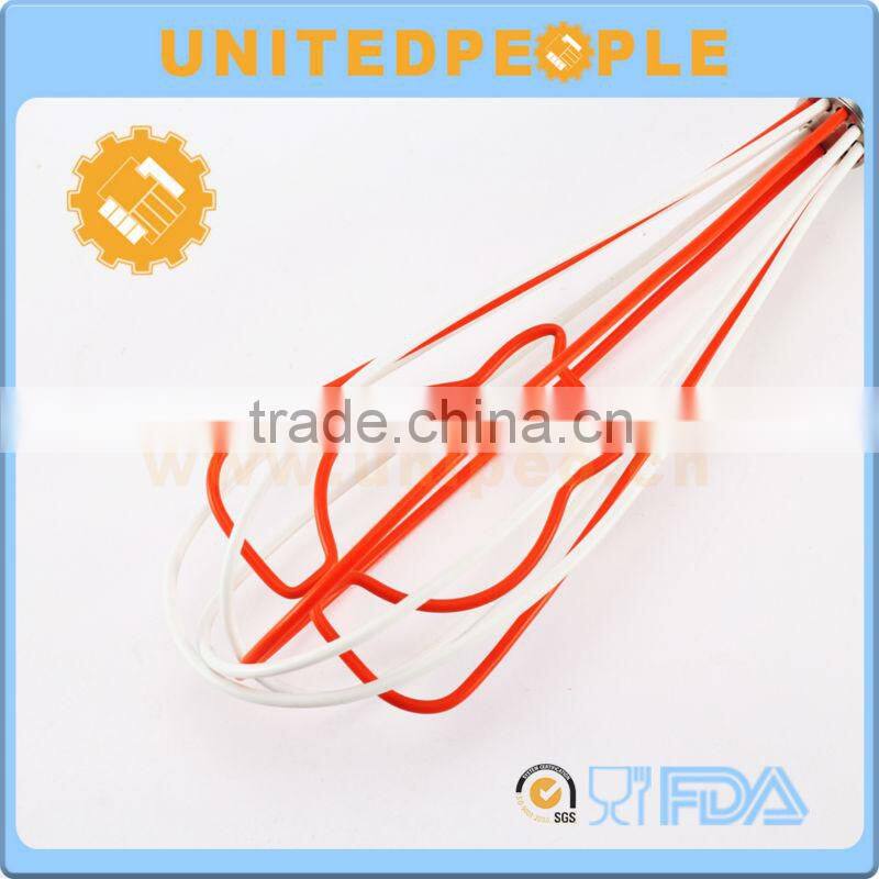 Rose Shape Stainless Steel Handle Manual Silicone Eggbeater