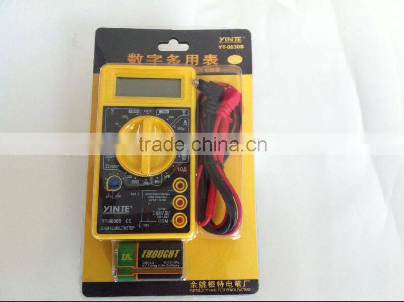 China factory Professional 830B digital multimeter/universal meter with test probe