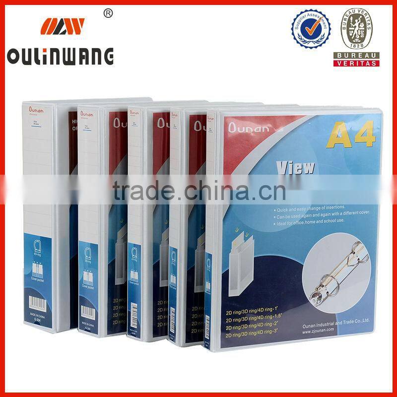 A4 hardcover clear file folder document holder