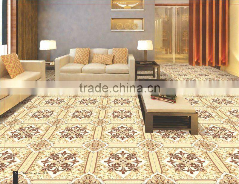 Soluble salt polished porcelain tile