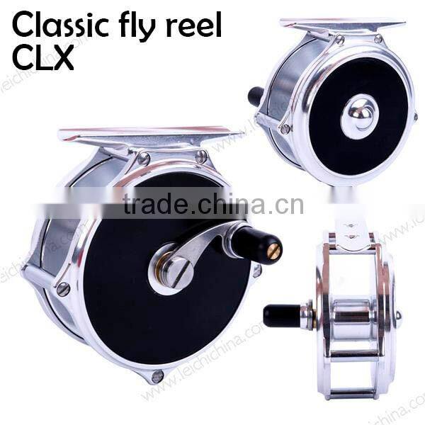 Clicker drag system fly fishing reel classic fly reel