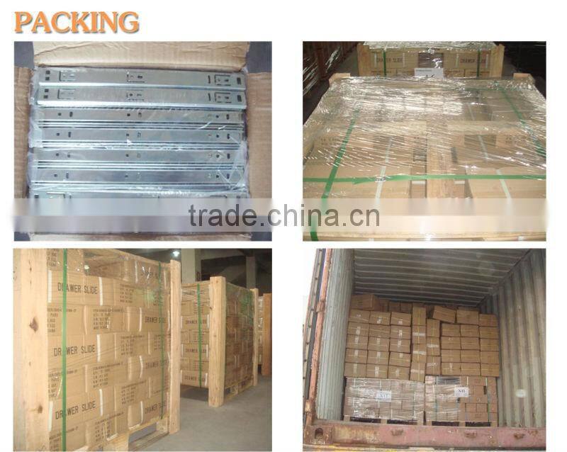 bottom mounting single extension ball bearing drawer slide 1027-02A