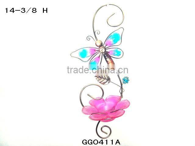 Glass Bird feeder tree hanger tray bird feeders