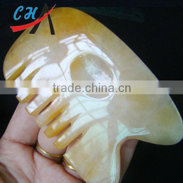 Old topaz gemstone scrapping plate treat waist,shoulder,neck and back pain