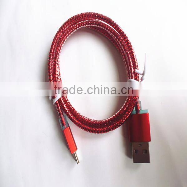New fashion colorful perfume taste univerisal micro usb data transfer and chargering aluminum cable