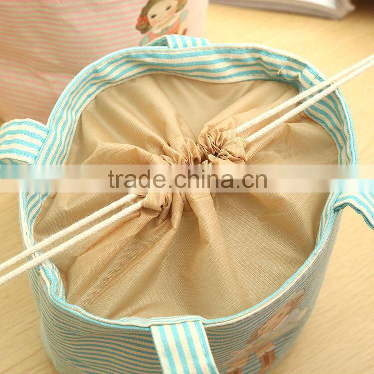 Lovely Drawstring insulated cooler bucket bag