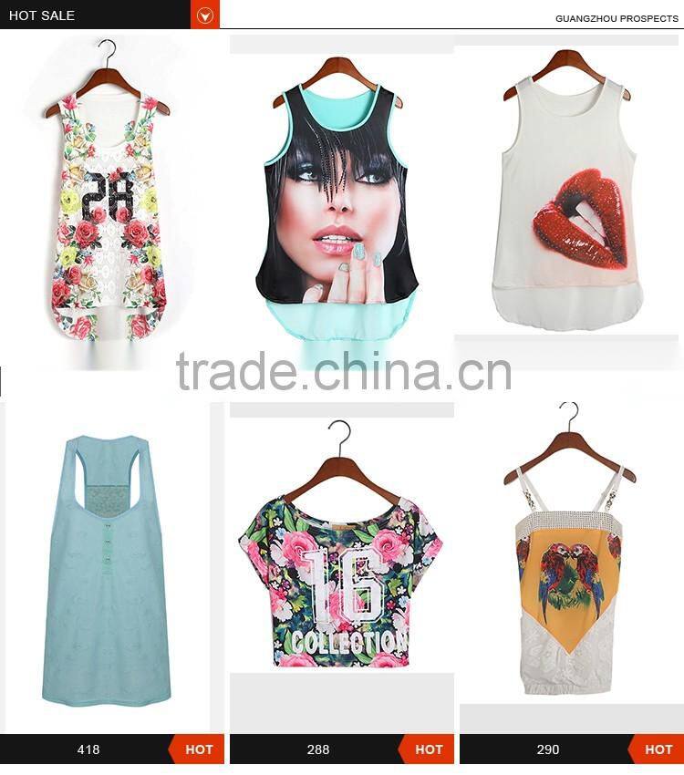 New Fashion new style sexy tank tops with accessories for girls