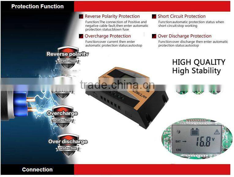 ldsolar pwm solar charge controller 60A 12/24V for solar power system off-grid