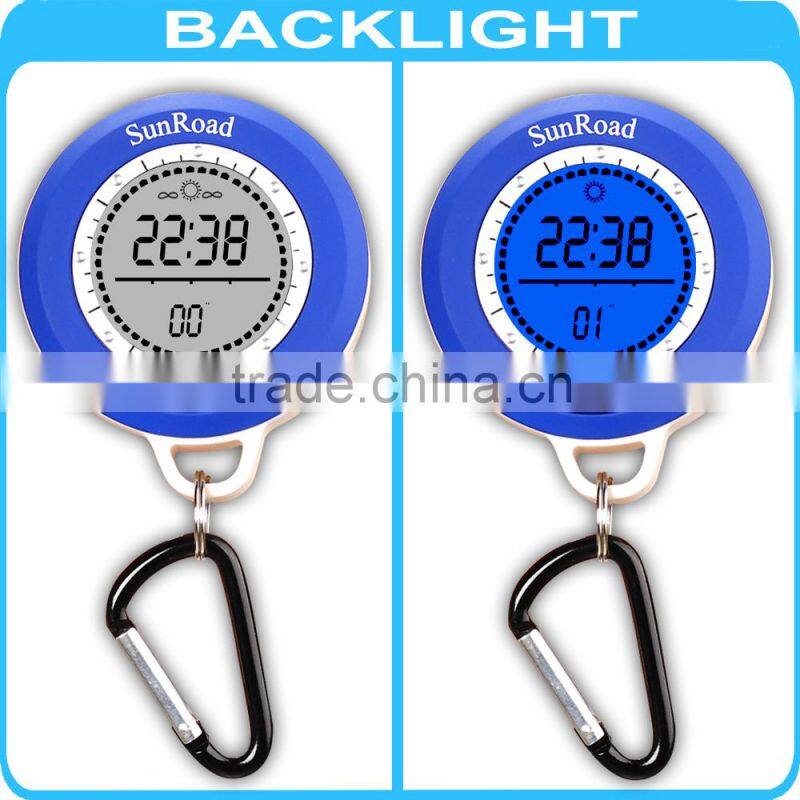 Barometer 8 in 1 Thermometer -699~8991m Altitude LCD Digital Compass Altimeter