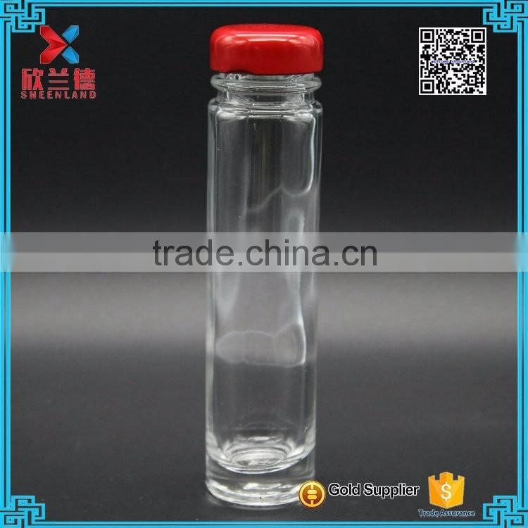 65ml Personal small Perfect Wide Mouth Glass Drinking Bottles With tin Lids