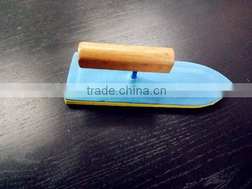 Rubber Sponge Plastering Trowel with Wooden Handle