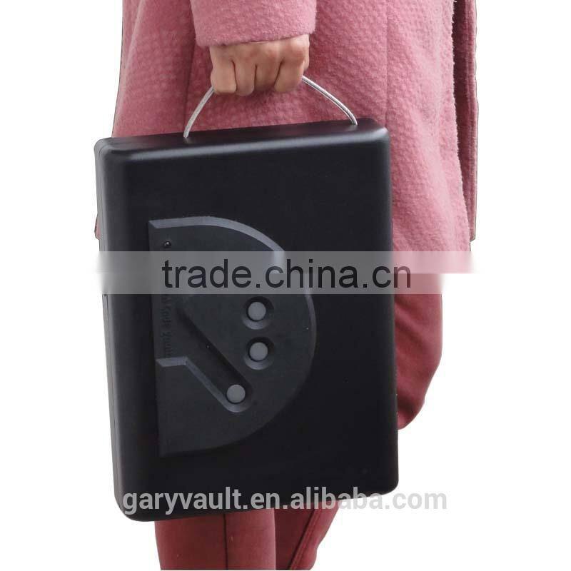 Wholesale- MD500 Micro Vault Digital Code Jewelry Car handgun pistol portable security storage steel mini Safe Box / gun vault