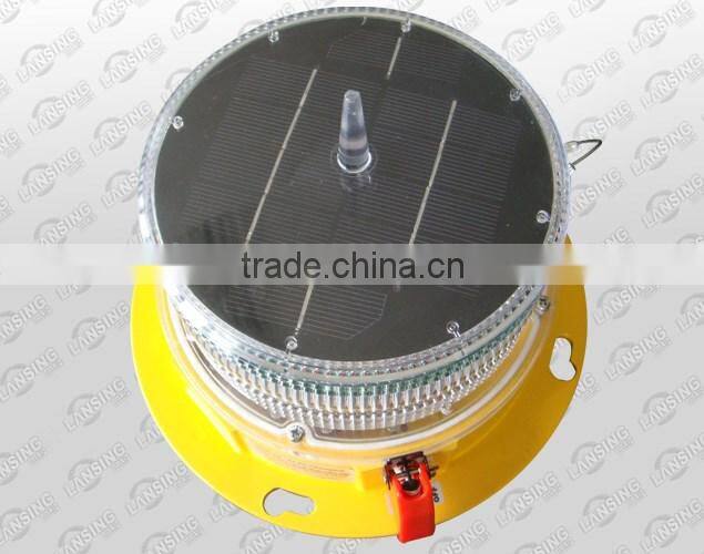TY32S Solar powered LED aviation light/Solar obstruction light/obstacle light/Red flash aircraft warning light