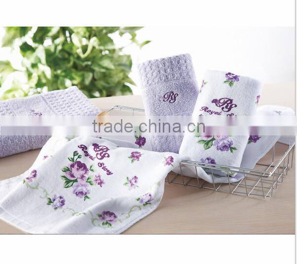 100% cotton gift towel set packing made in china wholesale