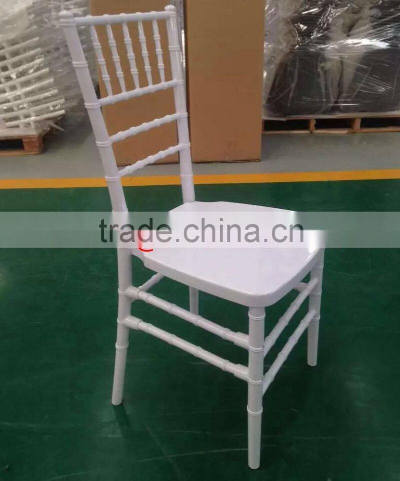 White Resin PC Plastic Chiavari Chair