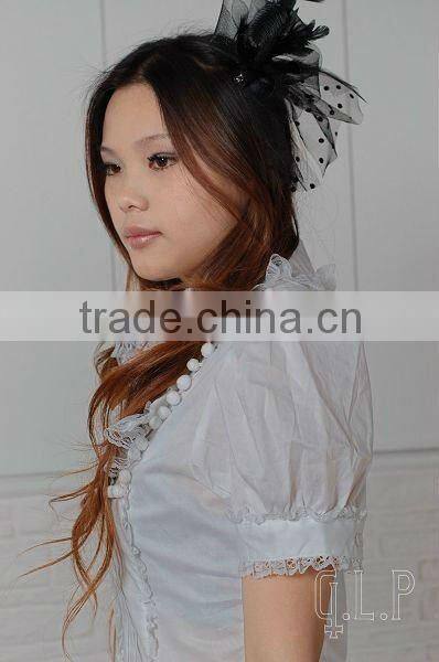 Cotton White Lace Short sleeve Cotton Lolita Blouse 81045