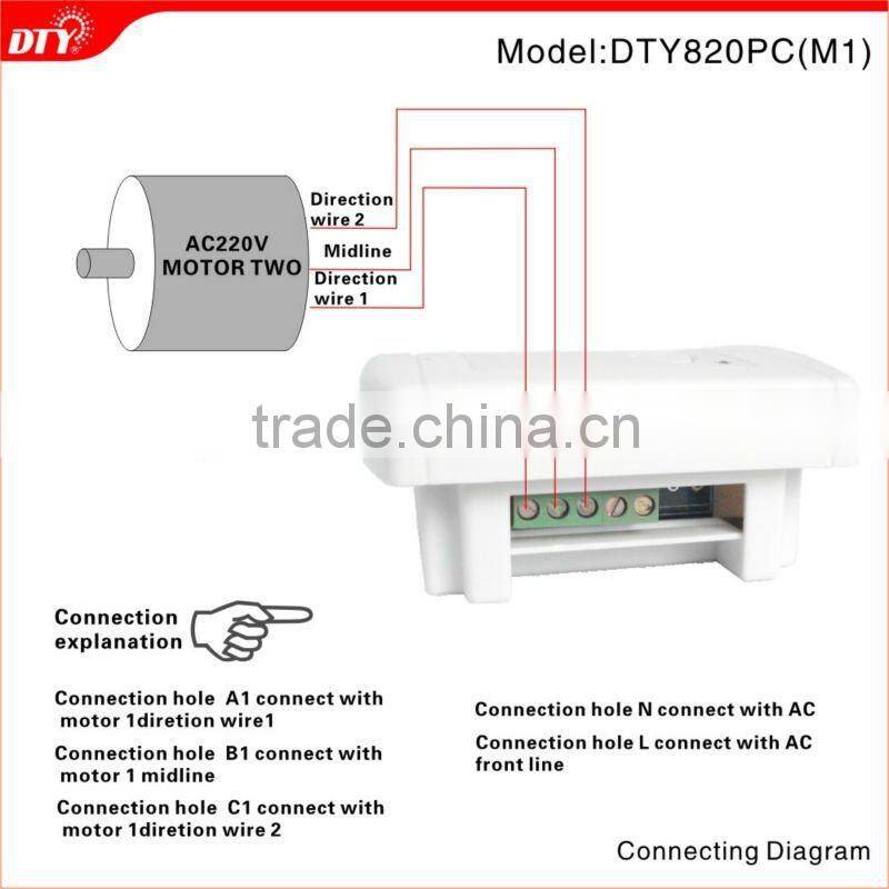 Multi-channel wireless remote control for Tubular motor