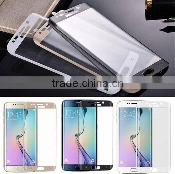 glass screen protector, Curve Tempered glass film For Samsung S6 edge, For Samsung galaxy S6 edge