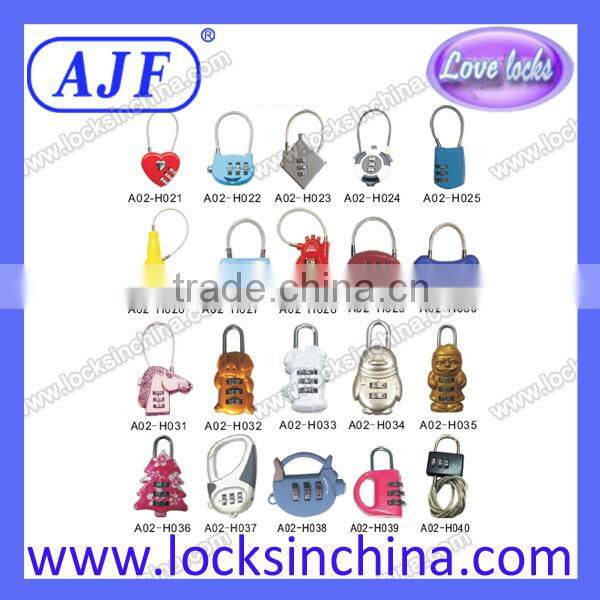 AJF Wholesale popular colorful Square Plastic mini key locks