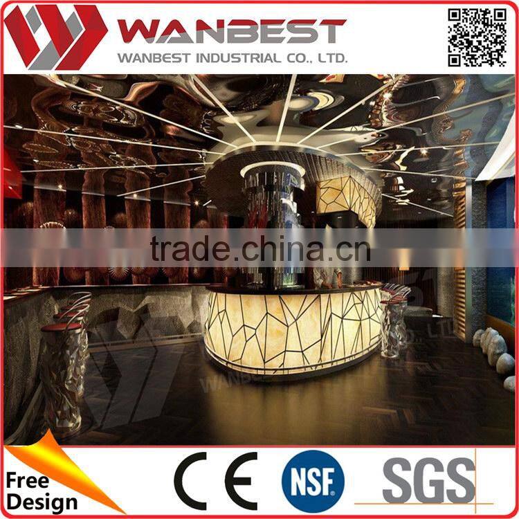 Most popular creative high quality display counter salad bar refrigerator