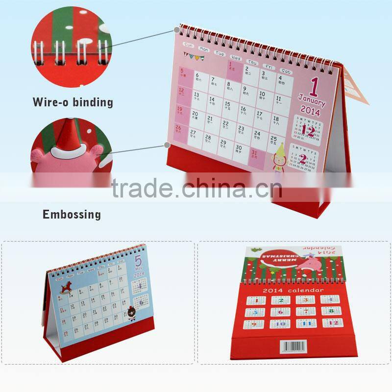 Discount Material Pull Planer Desk Calendar/Table Calendar