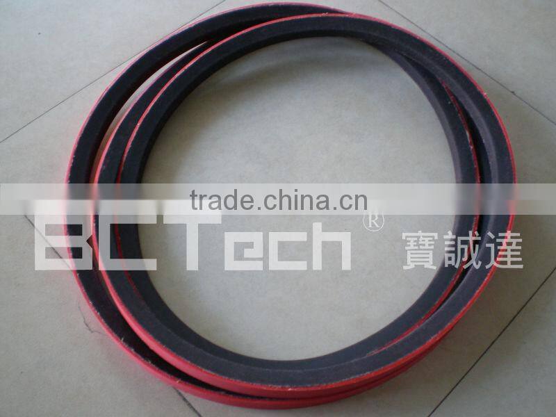 Rubber V-belt with red rubber