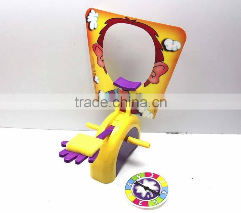 2016 New Rocket Games Pie Face Funny Ecxiting Plastic Game Toy Pie Face