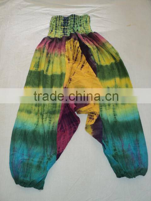 hand tie dye indian harem pants baggy