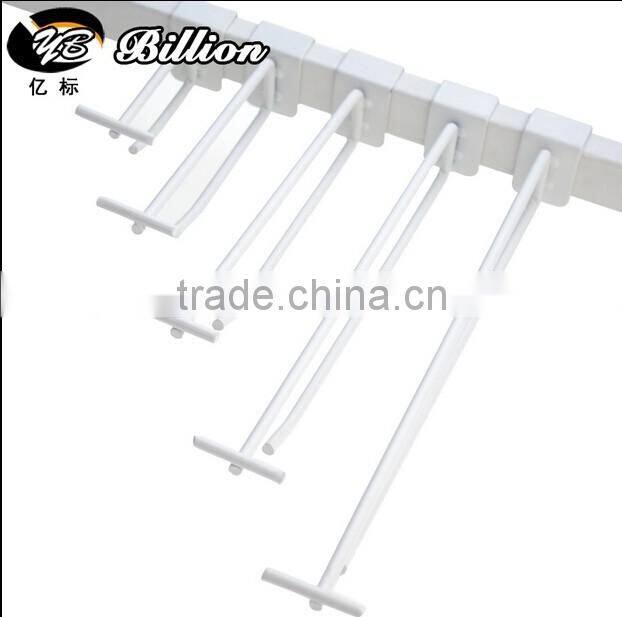 High Quality Display Tube bar double line hooks with pirce tag holder