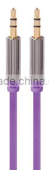 2014 New Design Colorful Flat 3.5mm AUX Audio Cable Jack To Jack