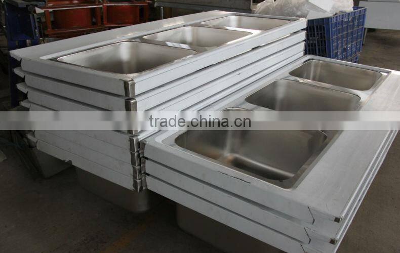 Premium Restaurant Kitchen Sink Bench With Drain Board On The Right (bowl size 500x500x280mm)
