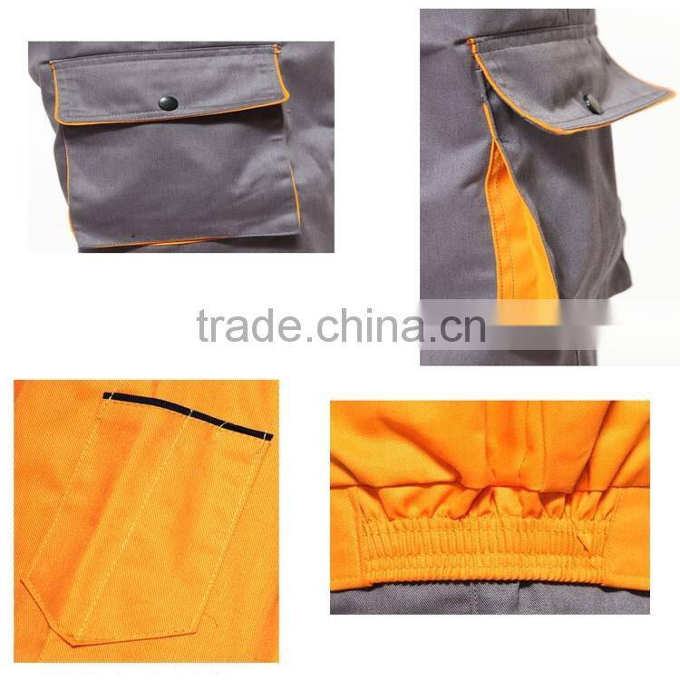 custom made work clothes anti-static anti acid alkali waterproof workwear uniform reflective stripes work clothes jacket and pan