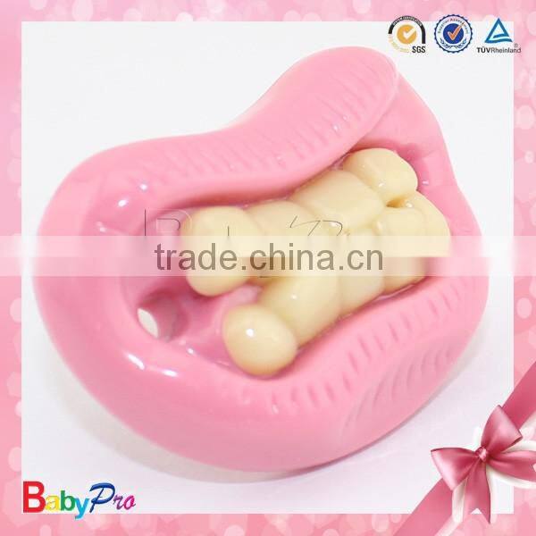 Babypro PNP05 Manufacturer China Funny Design Pink Silicone Baby Nipple With EN 1400 Test
