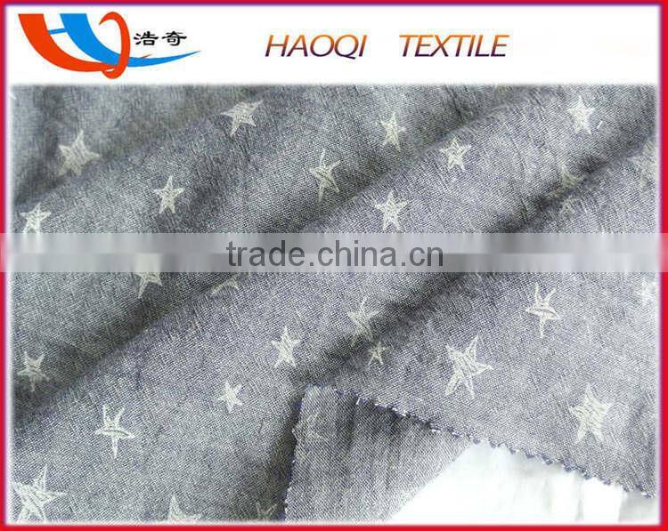 Lastest dress designs double face cotton wolf print fabric