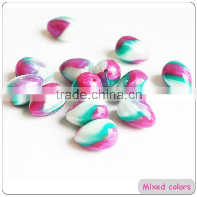 Hot multiple bead glow in the dark silicone necklace good effect