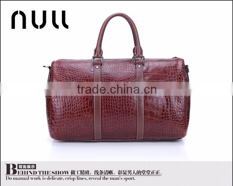 Mens Tote Travel Genuine Leather Oversized Wear-resist Travel Duffle Weekend Bag