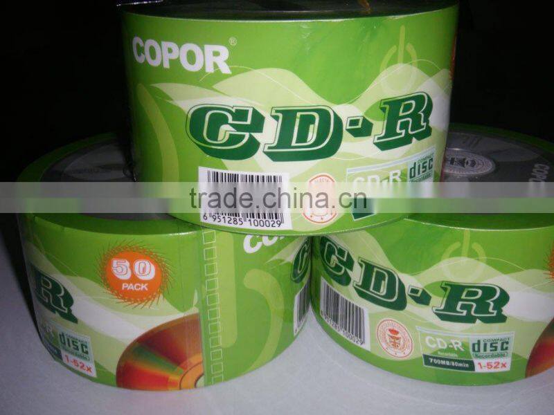 good price of 25/50pcs cake box pack 700mb empty princo cd-r/cd+r/blank cd, 52x, 80minites
