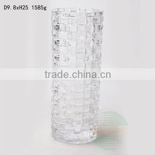 Clear/colored glass vase for home decor