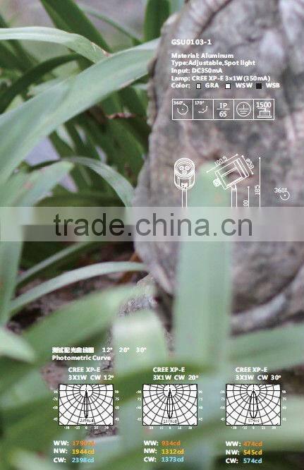 Outdoor IP65 LED 3W Garden Spike Light