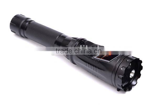 LED Rechargeable police security flashlight 1080P multifunctional police flashlight