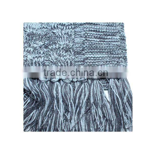 2014 Men' Tassel New Style Hand Knitted Scarf Patterns